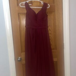 Burgundy Homecoming dress, Azazie, Size 6